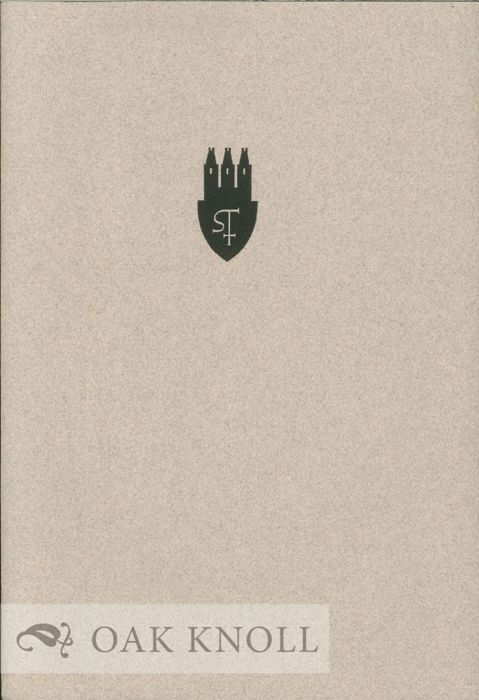 Order Nr. 123797 INTRODUCTORY COMMENT TO THE PUBLICATION OF A FACSIMILE EDITION OF HUGO STEINER-PRAG'S MANUSCRIPT BOOK, RUND UM PARIZKA 28.