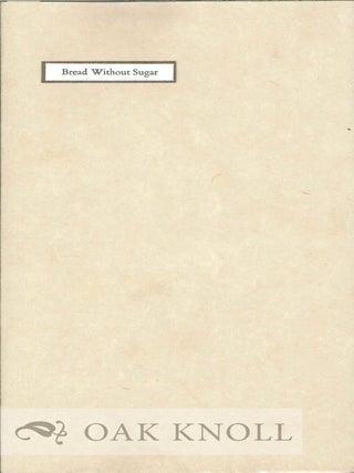Order Nr. 123804 BREAD WITHOUT SUGAR. Gerald Stern