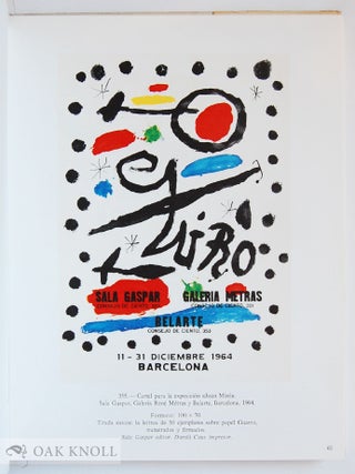 JOAN MIRÓ LITÓGRAFO III 1964-1969.