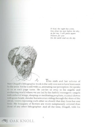 CHAGALL LITHOGRAPHS 1980-1985.