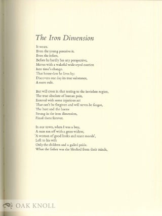 THE SPRINGING OF THE BLADE, POEMS OF NINETEEN FORTY SEVEN.