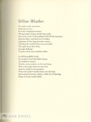 THE SPRINGING OF THE BLADE, POEMS OF NINETEEN FORTY SEVEN.
