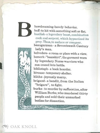 AUREOLE TO ZINGARESCA, AN EXOTIC ALPHABET BOOK.
