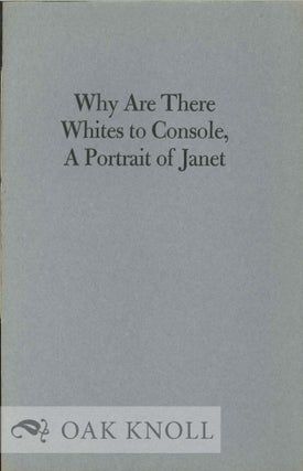 Order Nr. 124942 WHY THERE ARE WHITES TO CONSOLE, A PORTRAIT OF JANET. Gertrude Stein