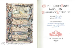ONE HUNDRED BOOKS FAMOUS IN CHILDREN'S LITERATURE.