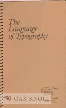 Order Nr. 125172 THE LANGUAGE OF TYPOGRAPHY