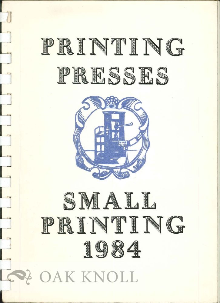 Order Nr. 125343 PRINTING PRESSES, SMALL PRINTING 1984