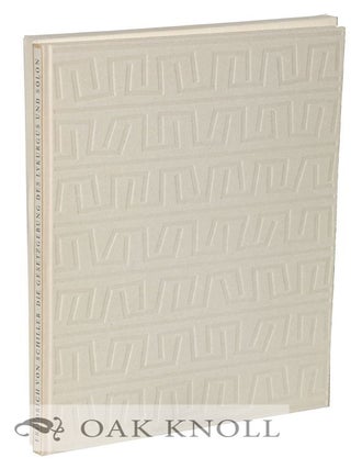 Order Nr. 126190 DIE GESETZGEBUNG DES LYKURGUS UND SOLON. Fredrich von Schiller