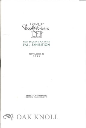 Order Nr. 126256 GUILD OF BOOKWORKERS NEW ENGLAND CHAPTER MEMBERS EXHIBITION