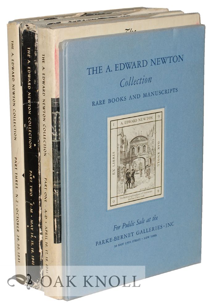 Order Nr. 126575 RARE BOOKS, ORIGINAL DRAWINGS, AUTOGRAPH LETTERS AND MANUSCRIPTS COLLECTED BY THE LATE A. EDWARD NEWTON.