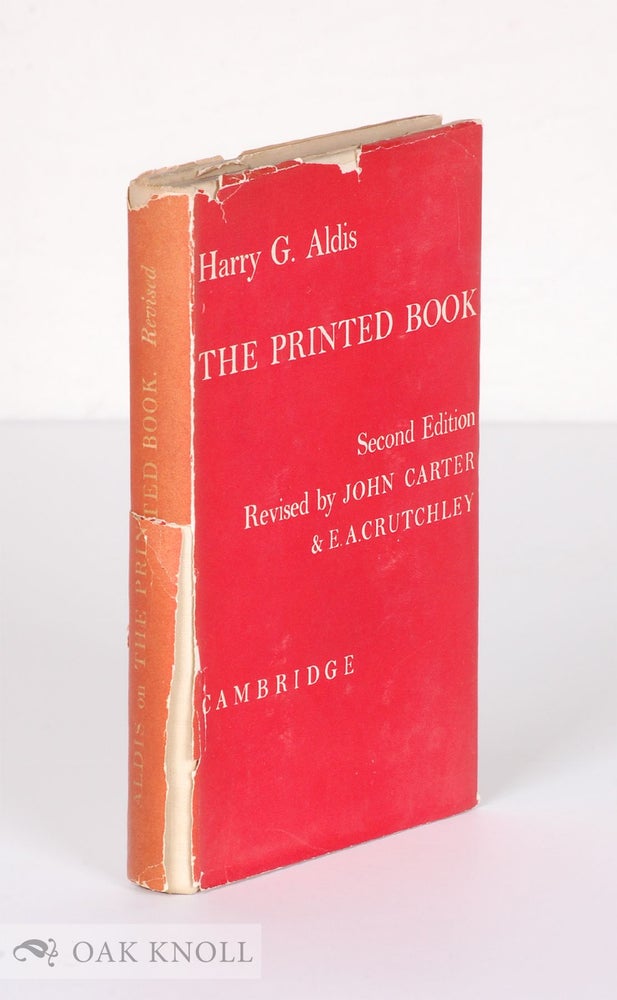 Order Nr. 126848 THE PRINTED BOOK. Harry G. Aldis.