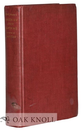 Order Nr. 126849 AMERICAN FIRST EDITIONS, BIBLIOGRAPHIC CHECK LISTS OF THE WORKS. Merle Johnson