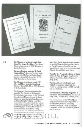 RADICALS AND REVOLUTIONARIES: THE HISTORY OF CANADIAN COMMUNISM FROM THE ROBERT S. KENNY COLLECTION.