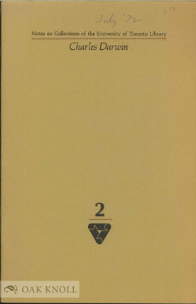 Order Nr. 127044 SPECIES OF ORIGIN: A BIBLIOGRAPHICAL EXPOSITION OF THE WORKS OF CHARLES DARWIN...