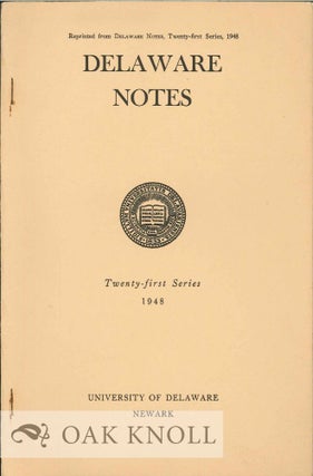 Order Nr. 127051 ALBERT NEWTON RAUB AND THE ADMINISTRATION OF DELAWARE COLLEGE, 1888-1896. John...