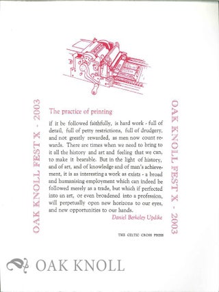 Order Nr. 127069 THE PRACTICE OF PRINTING. D. B Updike