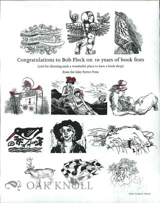 Order Nr. 127071 CONGRATULATIONS TO BOB FLECK ON 10 YEARS OF BOOK FESTS