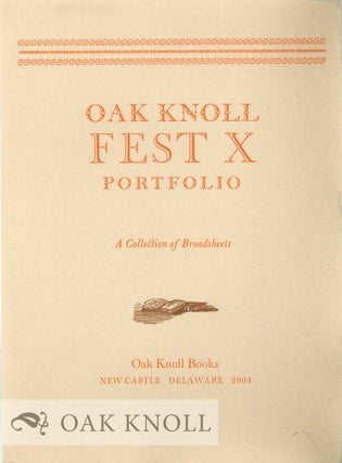 Order Nr. 127116 OAK KNOLL FEST X PORTFOLIO