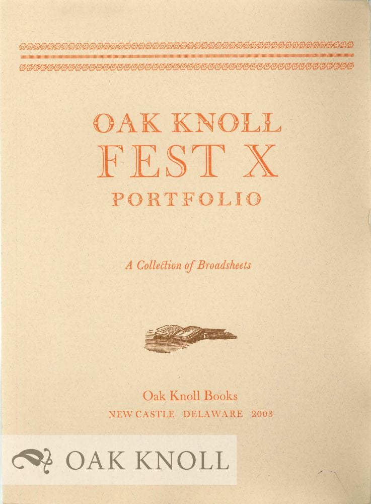 Order Nr. 127116 OAK KNOLL FEST X PORTFOLIO.