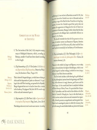THE LIBRARY OF ARISTOTLE: THE MOST IMPORTANT COLLECTION OF BOOKS EVER FORMED.