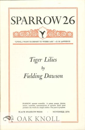 Order Nr. 127667 TIGER LILIES. SPARROW 26. Fielding Dawson