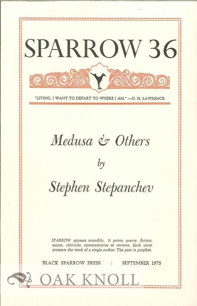 Order Nr. 127678 MEDUSA & OTHERS. SPARROW 36. Stephen Stepanchev.