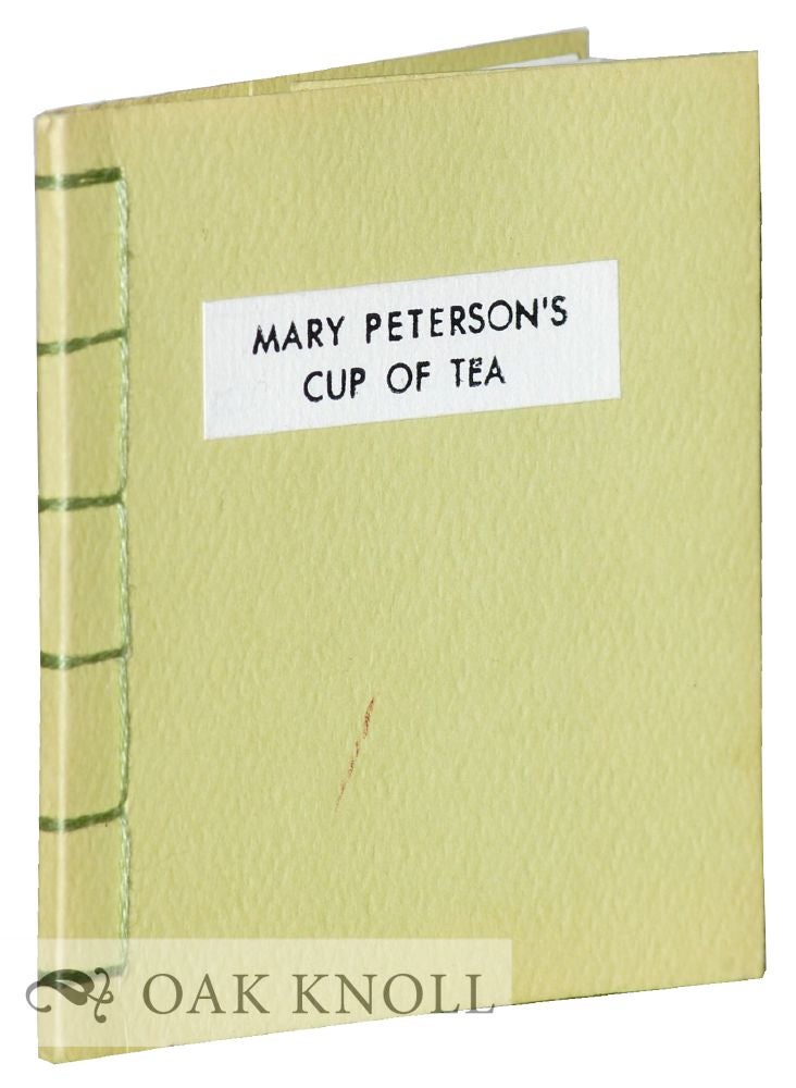 Order Nr. 127850 MARY PATERSON'S CUP OF TEA. Mary Peterson.