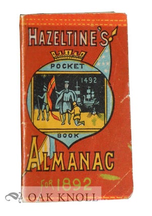 Order Nr. 127871 HAZELTINE' S POCKET BOOK ALMANAC 1892