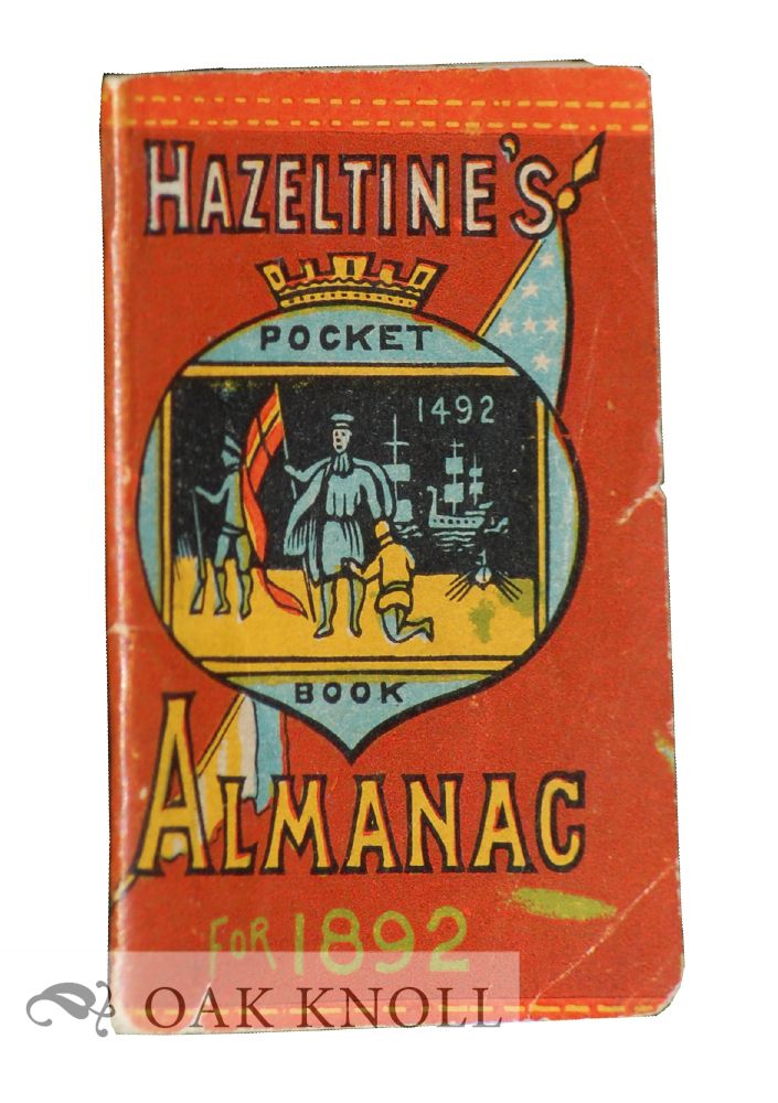 Order Nr. 127871 HAZELTINE' S POCKET BOOK ALMANAC 1892.