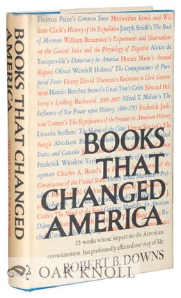 Order Nr. 128059 BOOKS THAT CHANGED AMERICA. Robert B. Downs