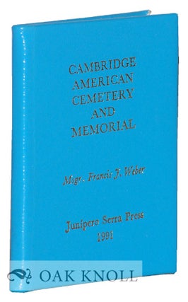 Order Nr. 128121 CAMBRIDGE AMERICAN CEMETERY AND MEMORIAL. Francis J. Weber