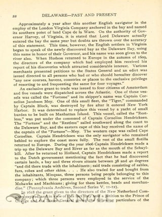 HISTORY OF DELAWARE, PAST AND PRESENT. Associate Editor E. Melvin Williams.