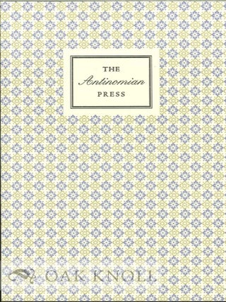 Order Nr. 128213 THE ANTINOMIAN PRESS. Ben Kinmont