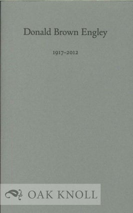 Order Nr. 128372 DONALD BROWN ENGLEY 1917-2012