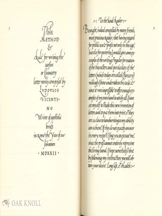 THE FIRST WRITING BOOK, AN ENGLISH TRANSLATION ... ARRIGHI'S OPERINA.