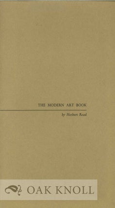 Order Nr. 128528 THE MODERN ART BOOK. Herbert Reed