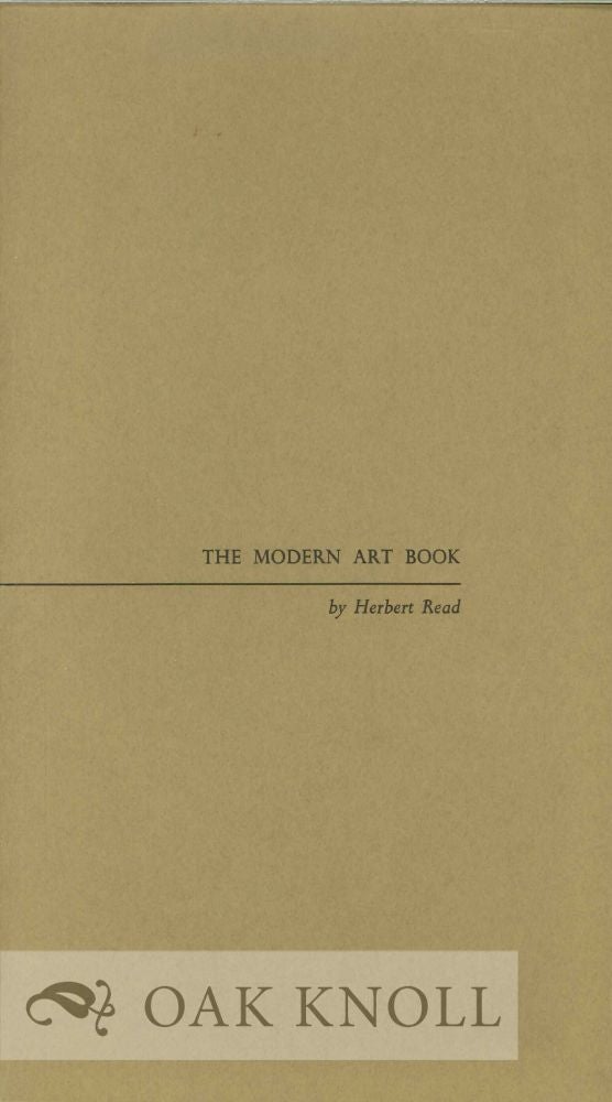 Order Nr. 128528 THE MODERN ART BOOK. Herbert Reed.