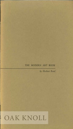 Order Nr. 128534 THE MODERN ART BOOK. Herbert Read