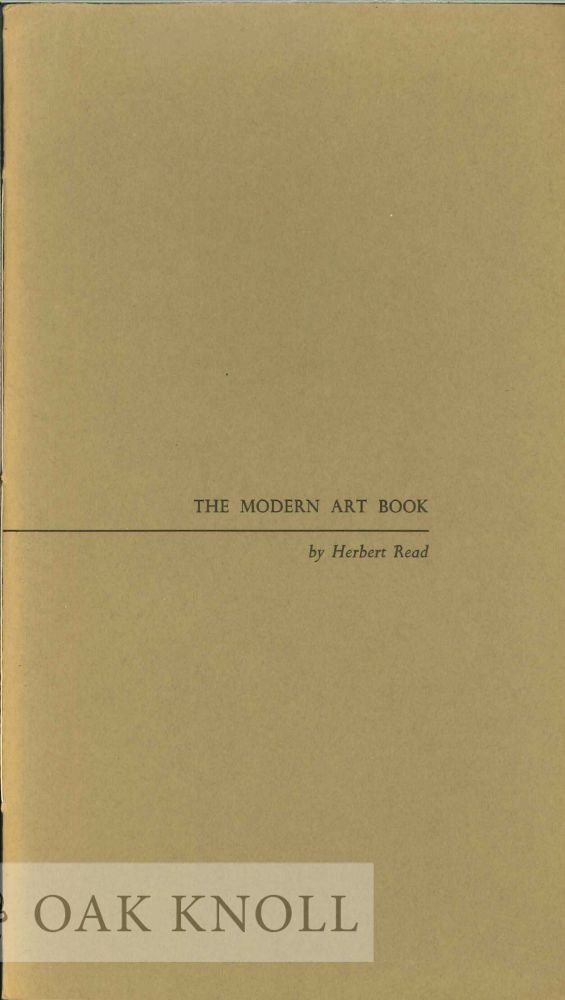Order Nr. 128534 THE MODERN ART BOOK. Herbert Read.