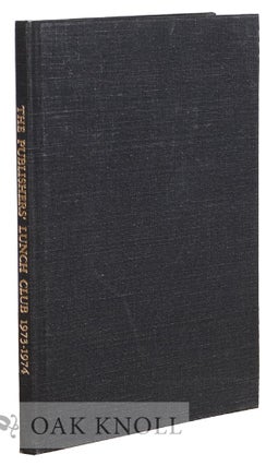 Order Nr. 128562 PUBLISHERS' LUNCH CLUB 1973-74