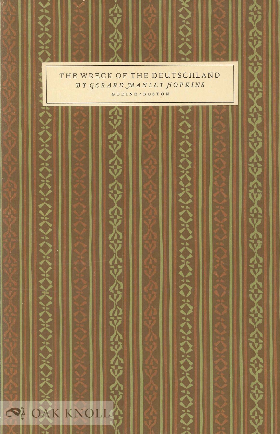 THE WRECK OF THE DEUTSCHLAND | Gerard Manley Hopkins