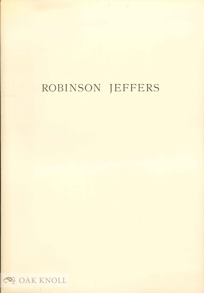 Order Nr. 129089 ROBINSON JEFFERS: AVE VALE.