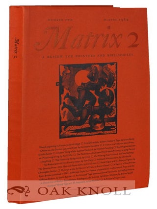 Order Nr. 129285 MATRIX 02, A REVIEW FOR PRINTERS & BIBLIOPHILES