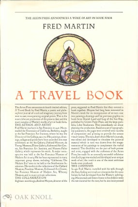 Order Nr. 129352 Prospectus for A TRAVEL BOOK. Fred Martin