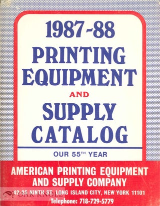 Order Nr. 129478 1987-1988 PRINTING EQUIPMENT AND SUPPLY CATALOG