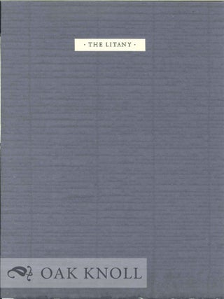 Order Nr. 129564 THE LITANY. Dana Gioia