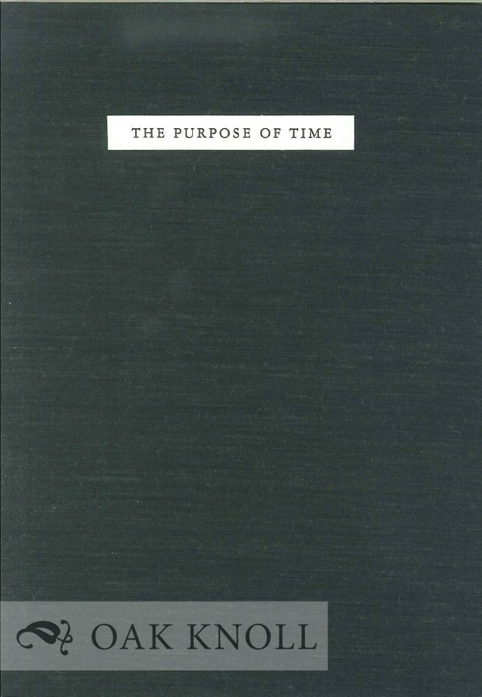Order Nr. 129617 THE PURPOSE OF TIME. X. J. Kennedy.