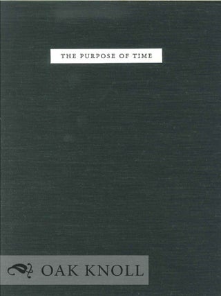 Order Nr. 129620 THE PURPOSE OF TIME. X. J Kennedy
