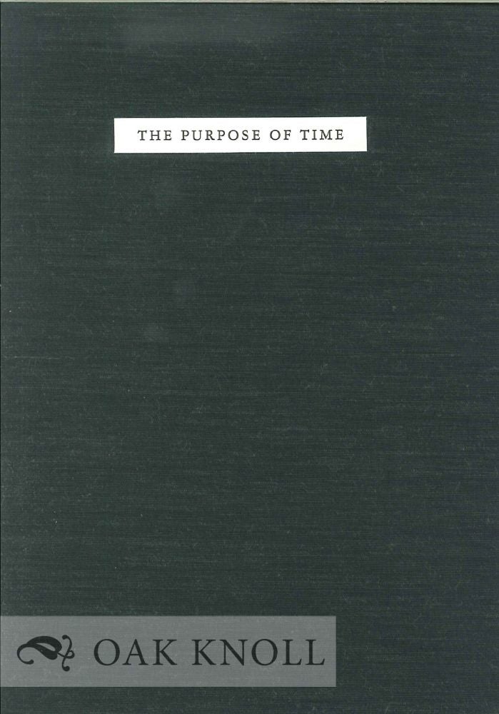 Order Nr. 129620 THE PURPOSE OF TIME. X. J. Kennedy.