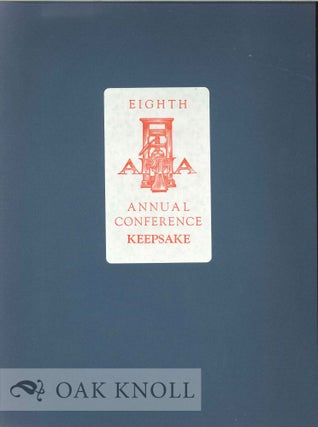 Order Nr. 129669 EIGHTH APHA ANNUAL CONFERENCE KEEPSAKE